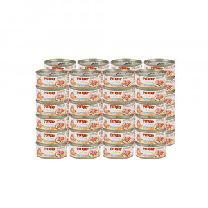 ПР0020182*48 Корм для кошек кусочки розового тунца с картофелем конс. 70г (упаковка - 48 шт) PETREET
