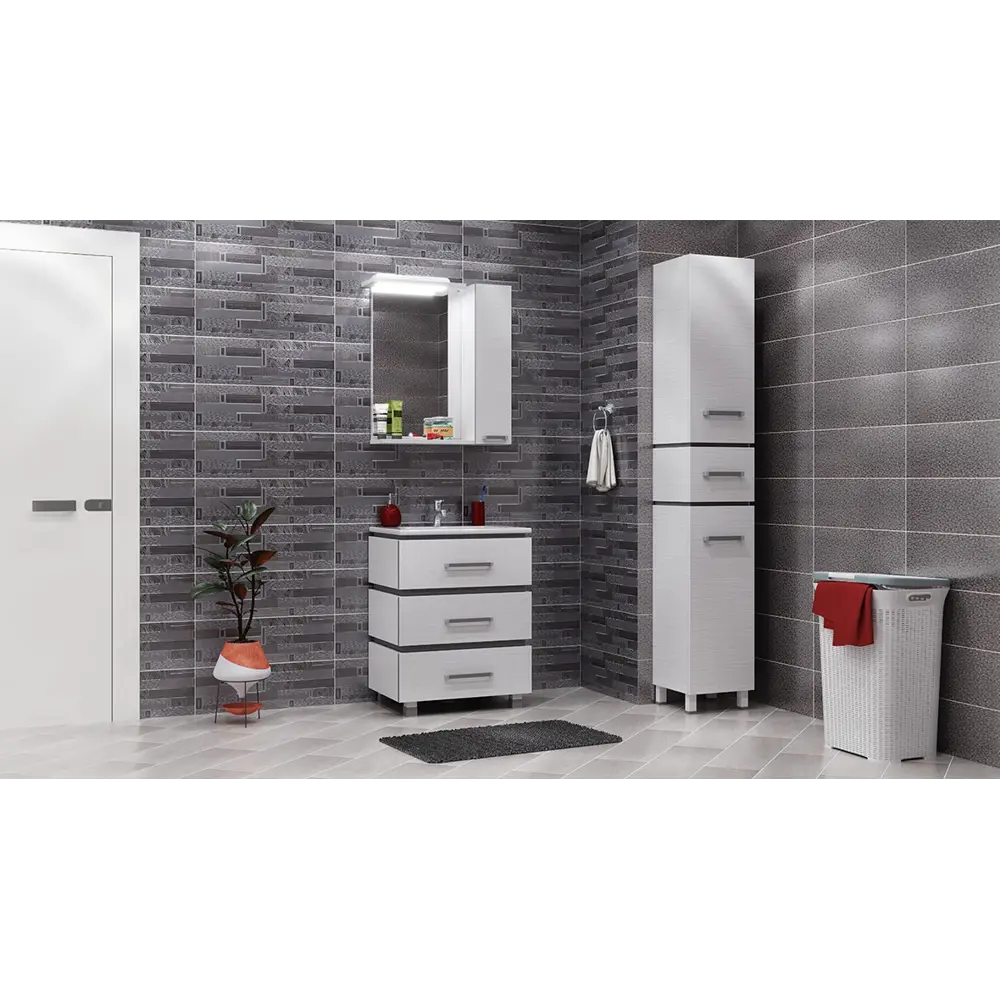 Плитка настенная Emigres Detroit Gris 20х60 см 1.44 м² цвет серый STLM-2017232 - Вид №3