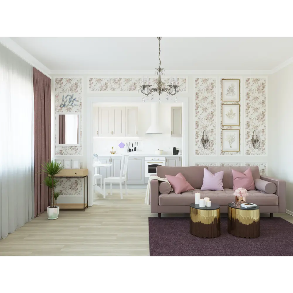 Люстра Люкс HD73023-5 5xE14x60 Вт, металл/хрусталь, цвет бронза WINK STLM-2192167 - Вид №8