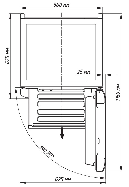 9967563 Морозильный шкаф  Бирюса 6046 белый STDN-0070073 - Вид №11