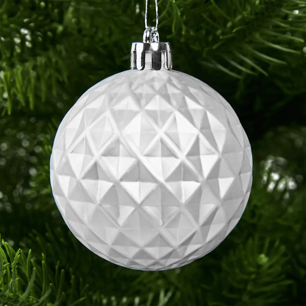 87036340 Набор новогодних шаров Christmas ø5-6 см цвет белый 25 шт. STLM-0956985 Santreyd  - Вид №6