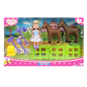 MC23602c Игровой набор "В деревне" с лошадьми Paula