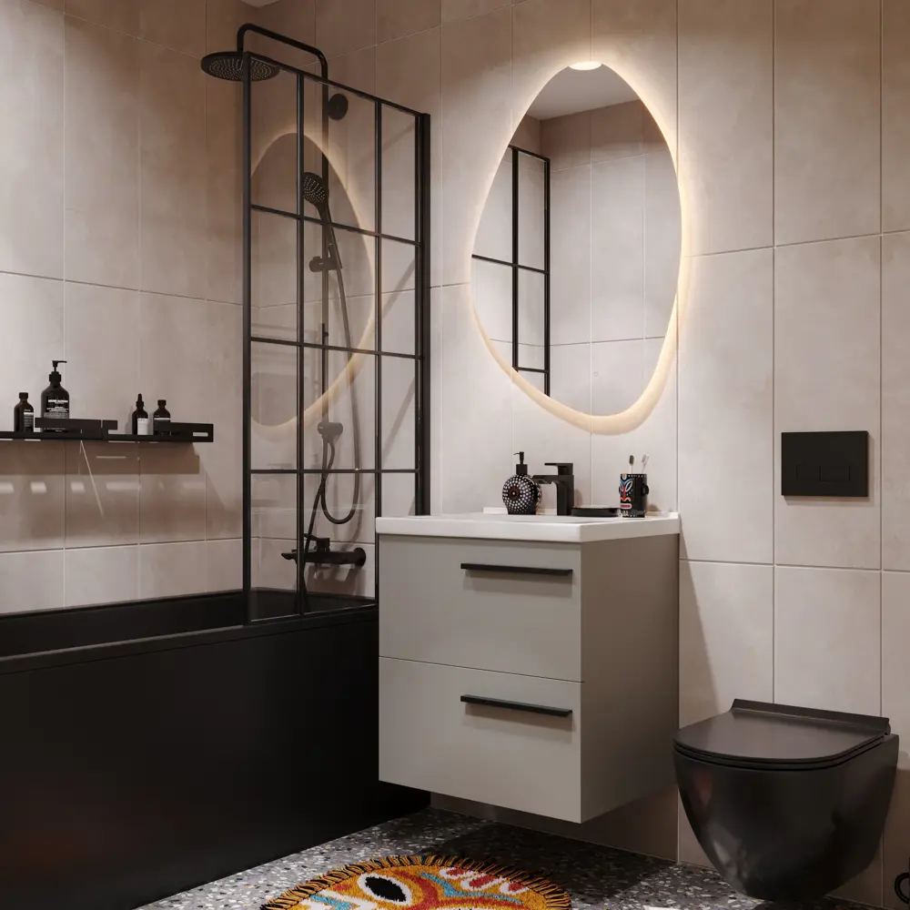 Плитка настенная Керамин Эдда 3 75x25 см 1.69 м² цвет бежевый STLM-2086619 - Вид №6