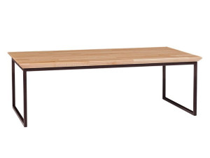 Прямоугольный стол из стали и дерева