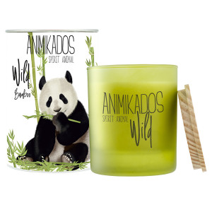 VV040BMAW Свеча ароматическая wild panda, Бамбуковый, 40 ч Ambientair