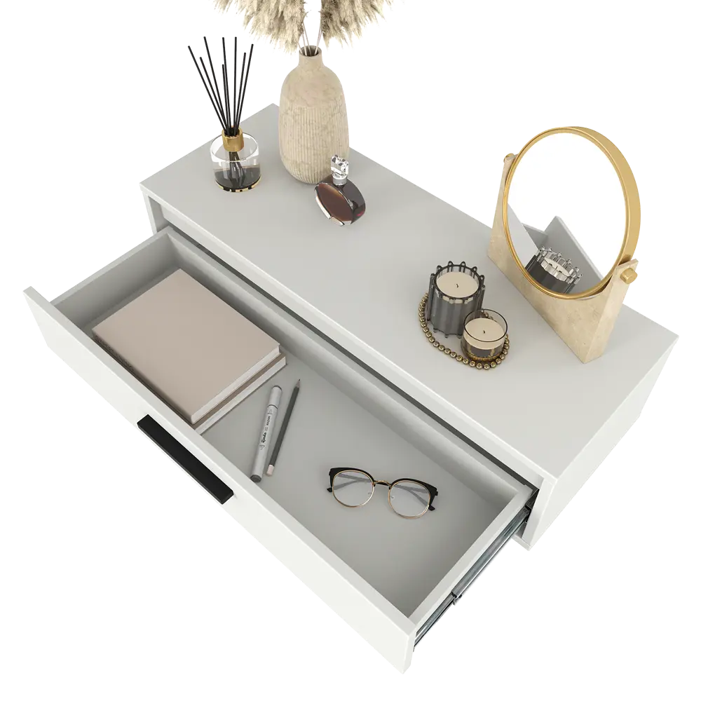 Консоль Лион 80x20x30 см ЛДСП цвет белый Santreyd STLM-2029594 - Вид №12