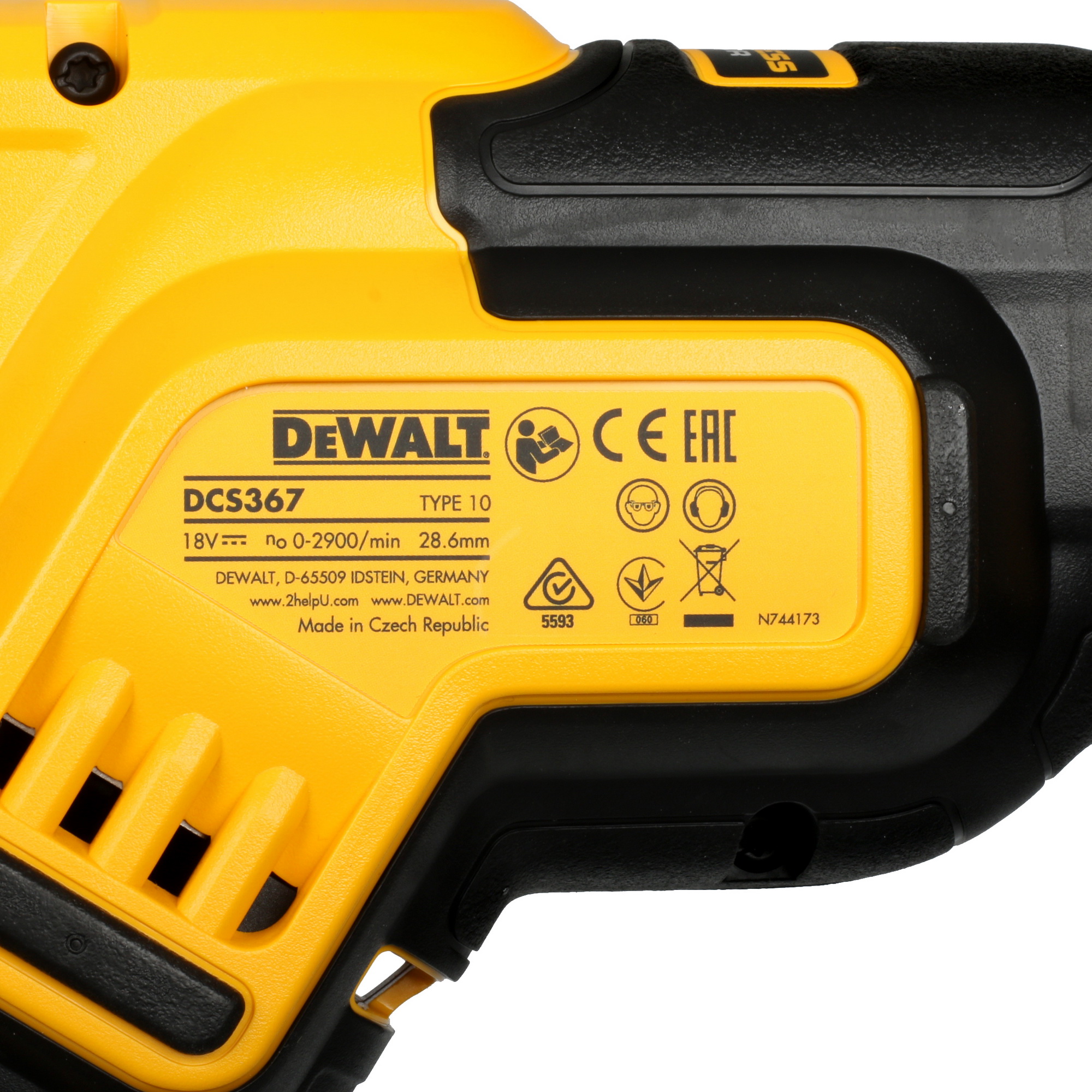 Сабельная пила DeWalt DCS367N XR FLEXVOLТ 18/54V  , Без ЗУ, Без АКБ 5443651 STDN-0014414 - Вид №3