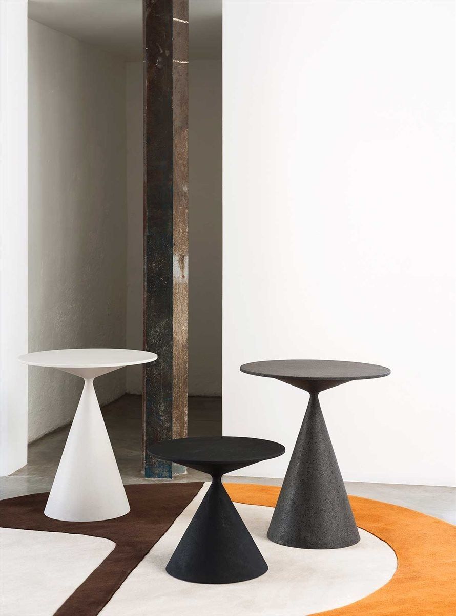 Круглый журнальный столик из полиуретана Desalto глина ARCH-00101622 - Вид №8