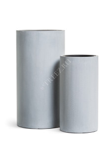 41.3320-02-029-LG-80 Кашпо  Effectory - серия Beton - Высокий цилиндр - Серый ледник Цветочная коллекция