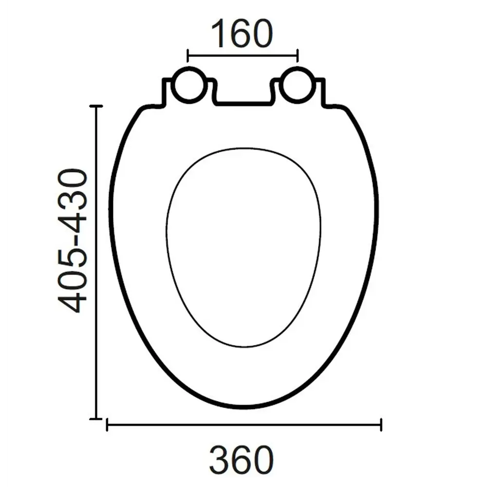 Сиденье для унитаза Орио круглое, цвет салатовый ORIO STLM-2010761 - Вид №3