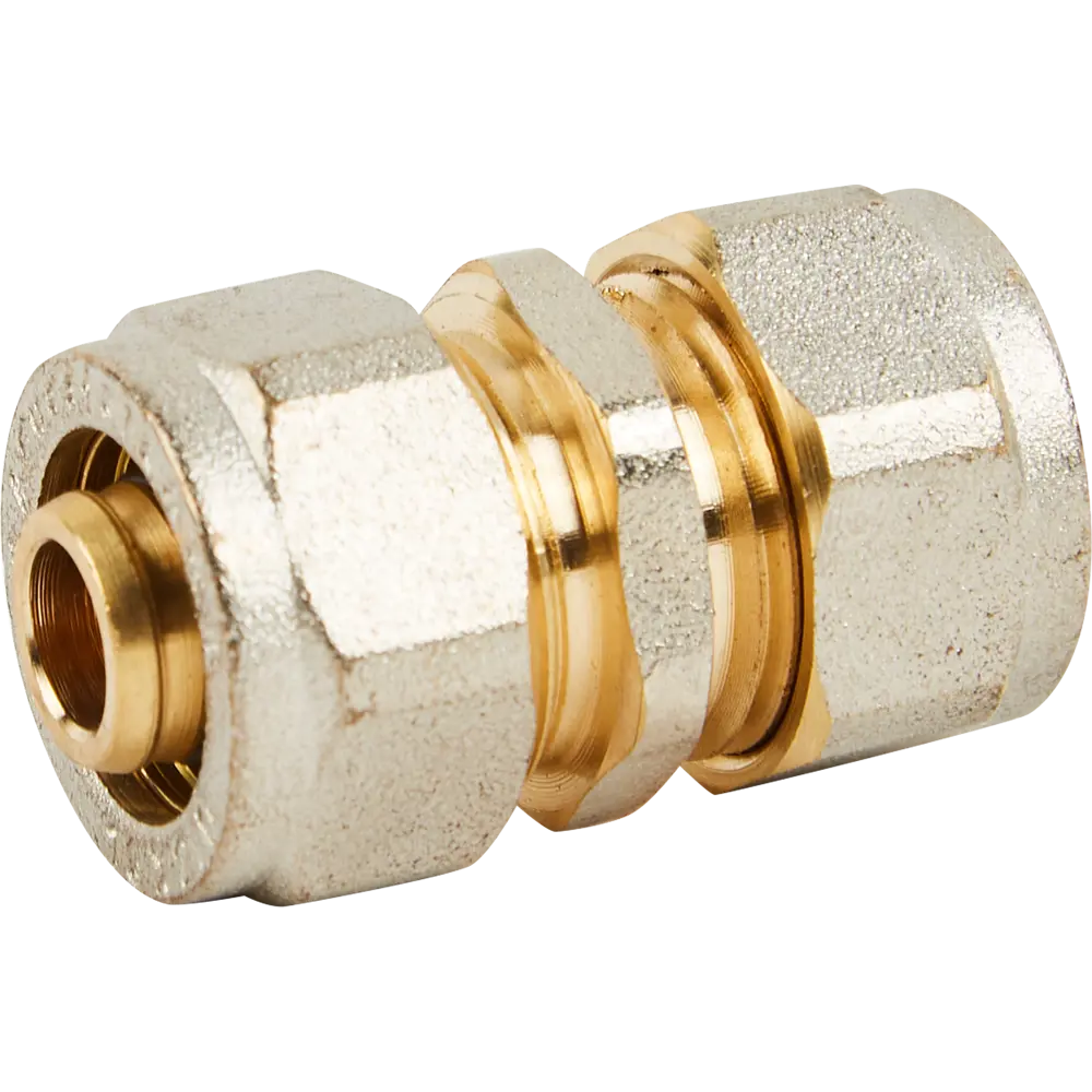 Муфта Aquasfera 16 мм никелированная латунь 027-8728 STLM-2054166 - Вид №1