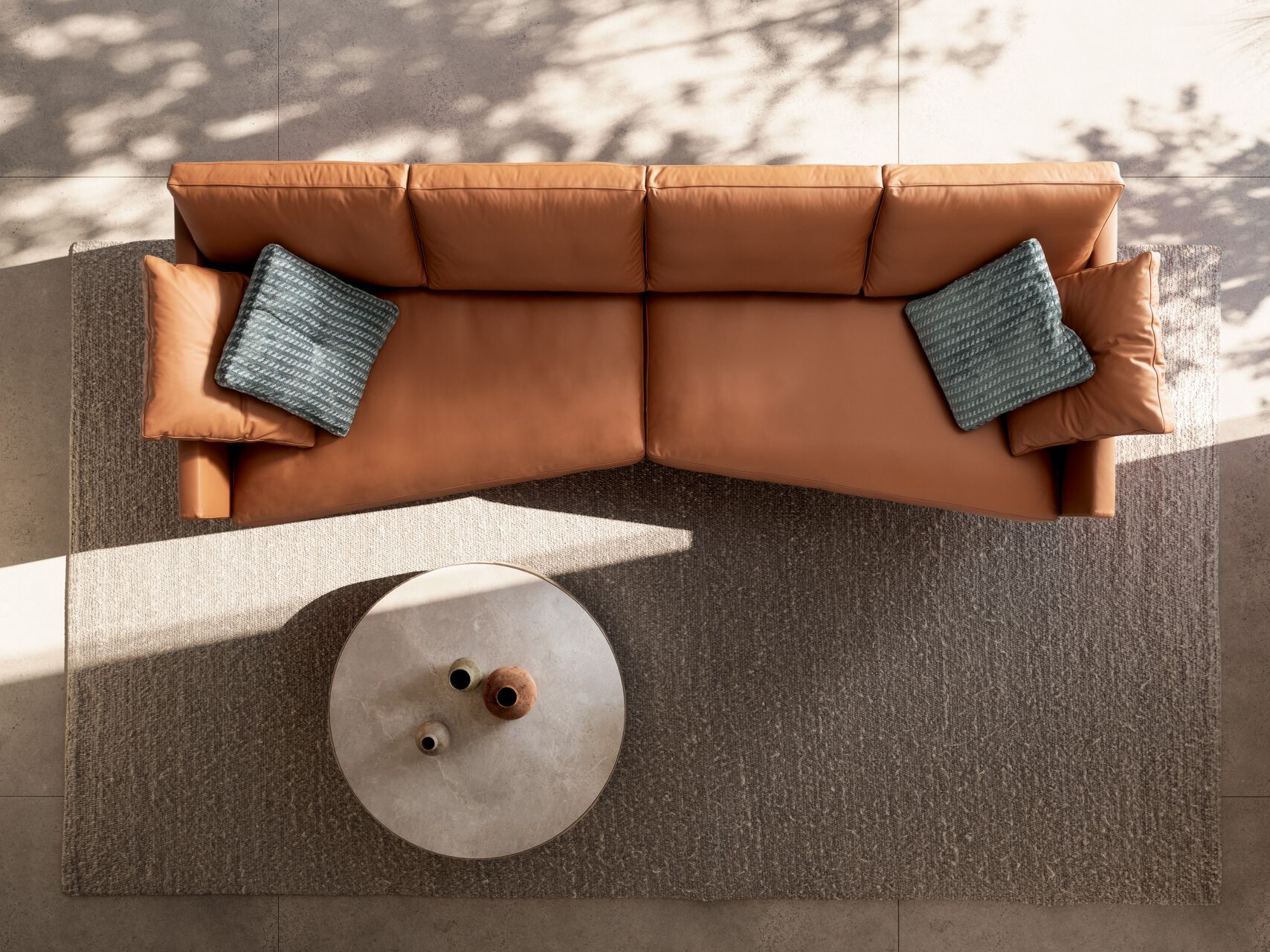 Кожаный диван VALENTINI Slim New ARCH-00002667 - Вид №1