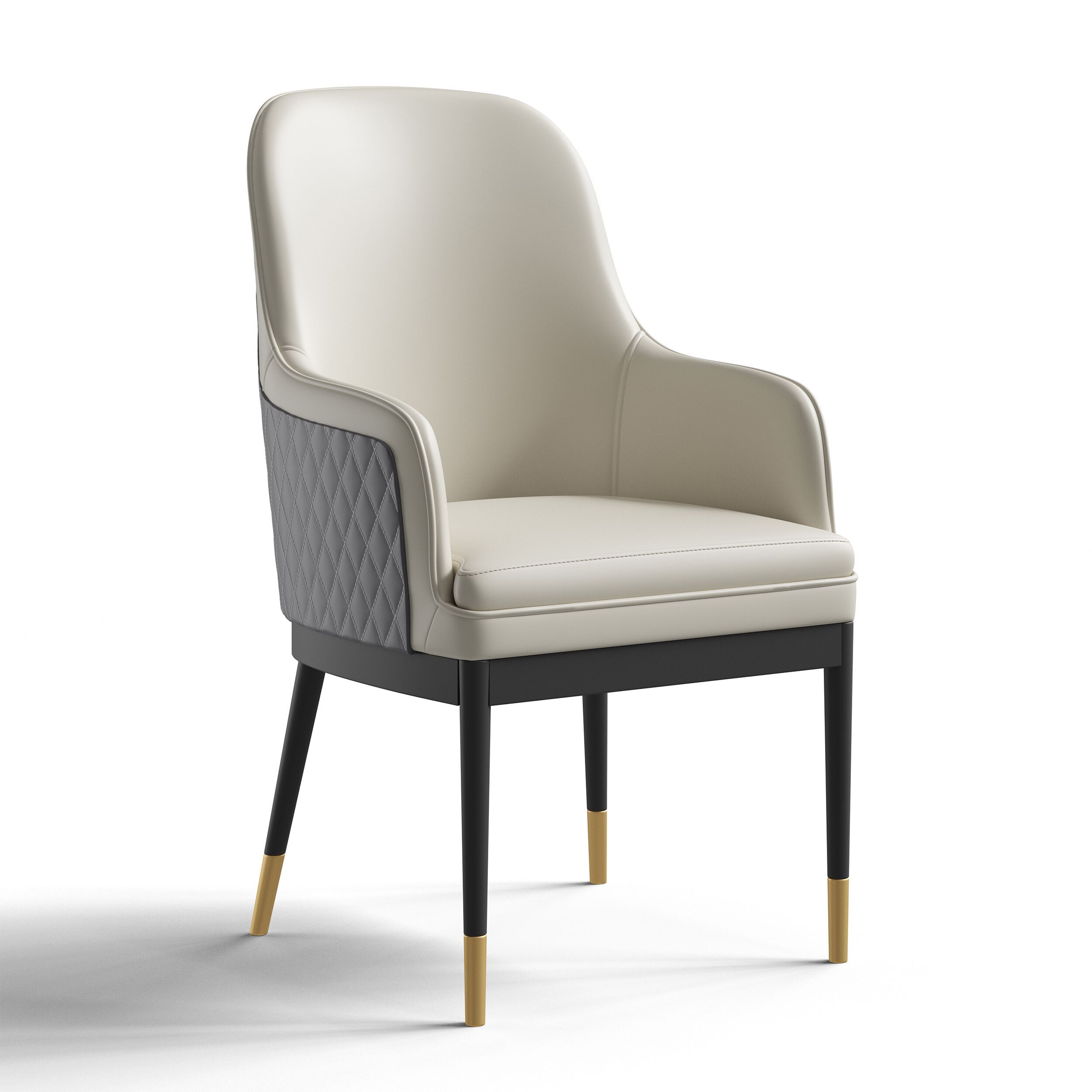 Стул из искусственной кожи с подлокотниками GIULIA GRILLO ARCH-00000833 - Вид №3