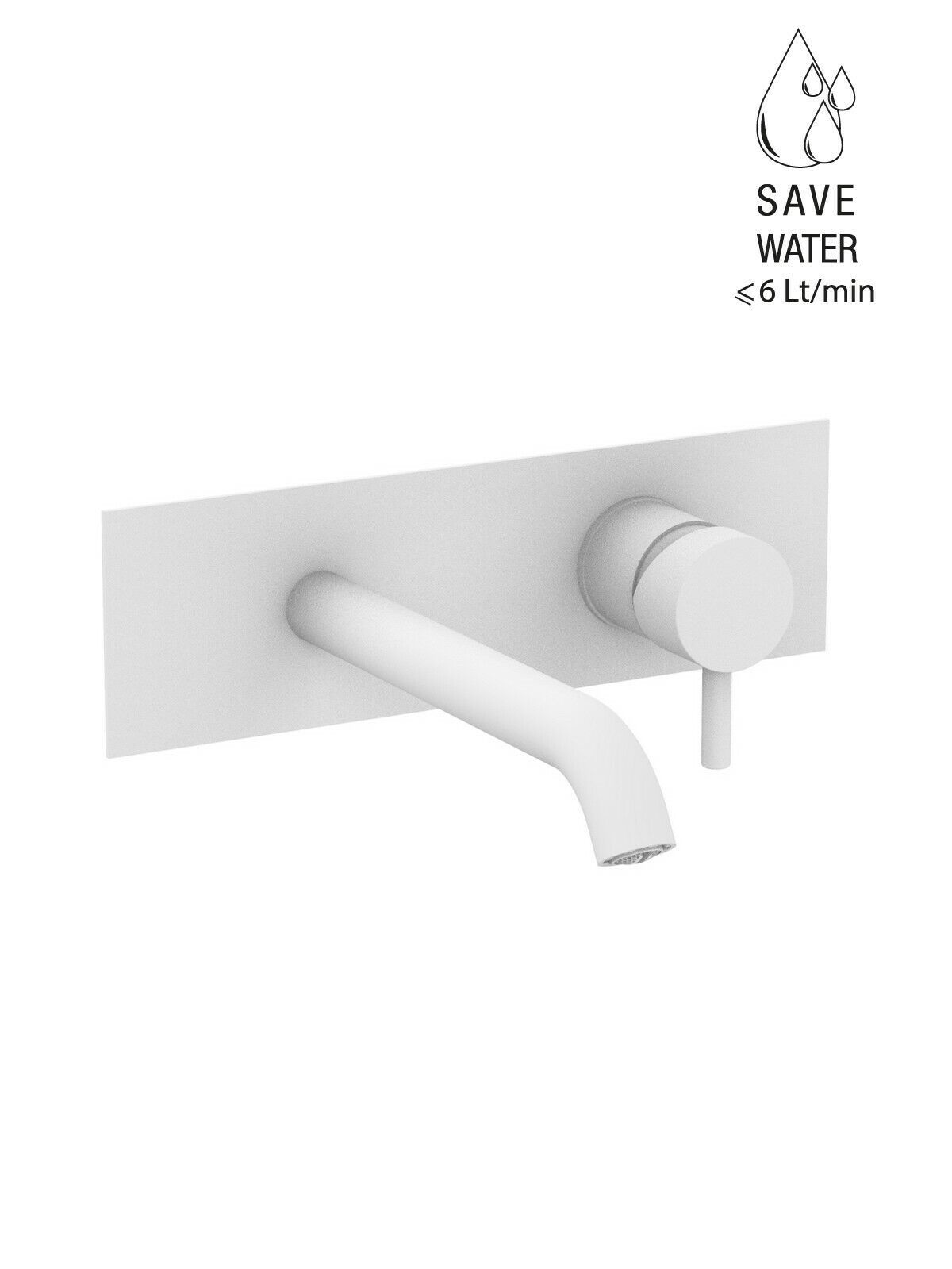 Настенный однорычажный смеситель для раковины с ограничителем расхода Rubinetterie Frattini Pepe XL ARCH-00076573 - Вид №76