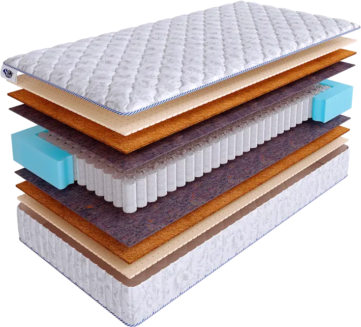 90968061 Матрас SkySleep NATIVE Multi S500 120x186 см независимый пружинный блок, полутораспальный, ортопедический, латексный, ко STLM-1051549