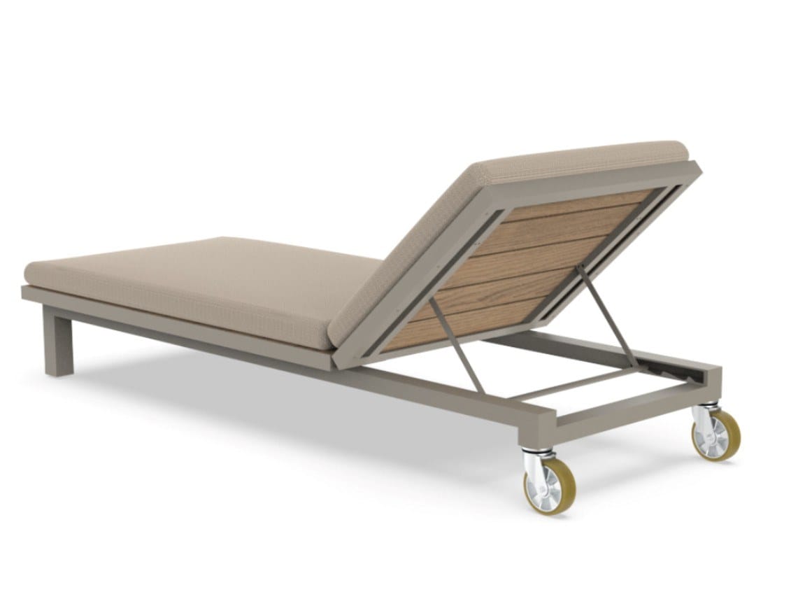 Алюминиевая и деревянная откидная Садовая кровать с колесами Vondom Vineyard ARCH-00098664 - Вид №1