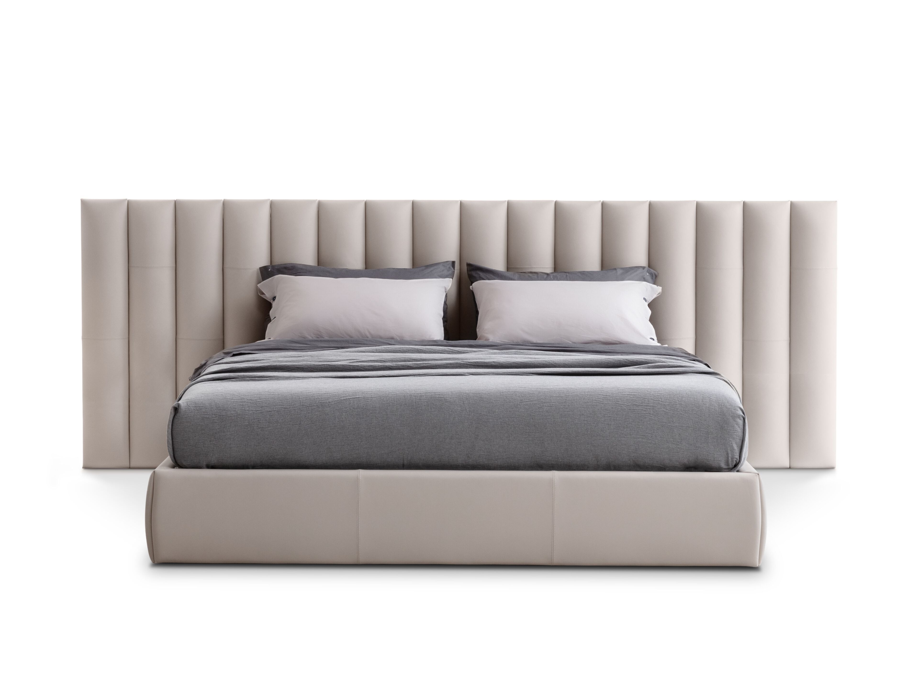 Кожаная кровать для хранения с мягким изголовьем NICOLINE DAFNE ARCH-00029220