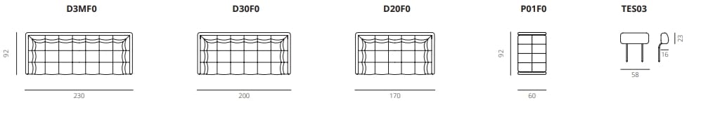 Съемный диван из ткани AERRE ITALIA BYRON ARCH-00136571 - Вид №2