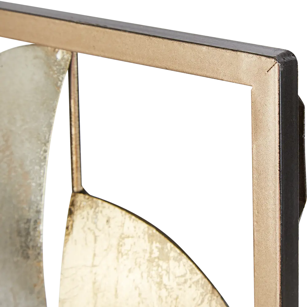 Панно декоративное настенное Atmosphera Круги серебристо-золотистый ø50 см STLM-2017110 - Вид №1