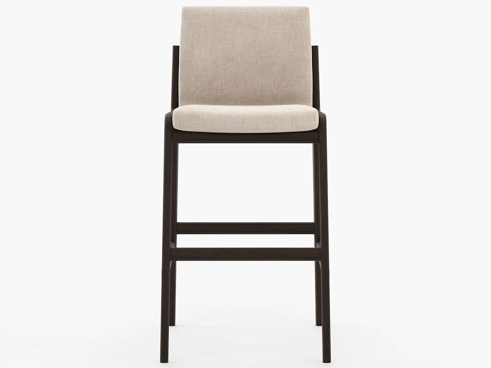 Высокий кожаный стул Laskasas холст ARCH-00073338 - Вид №7