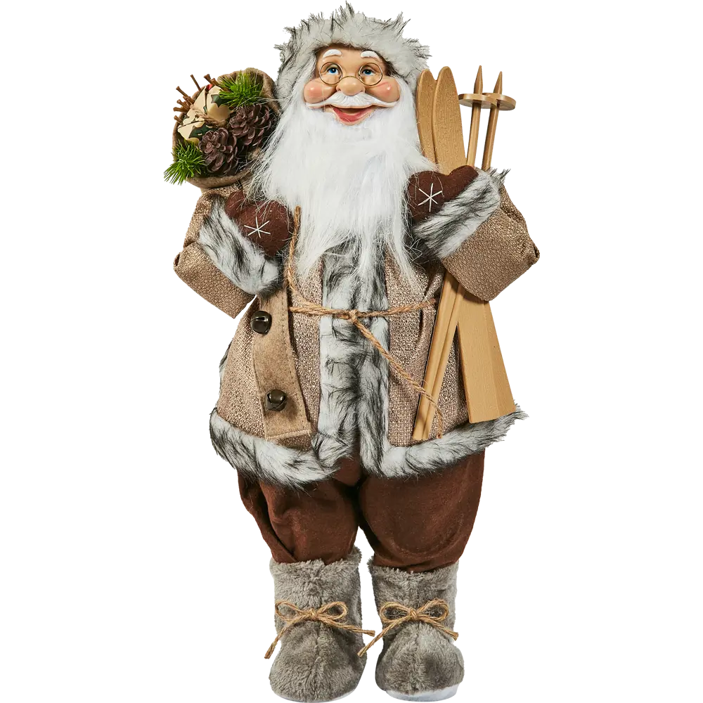 87547270 Фигура декоративная Санта в бежевом 60см STLM-1505450 Santreyd Christmas - Вид №2