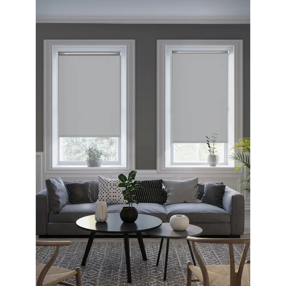 Штора рулонная блэкаут Silver 60x175 см серая GARDEN BLACKOUT Silver STLM-2153243 - Вид №4