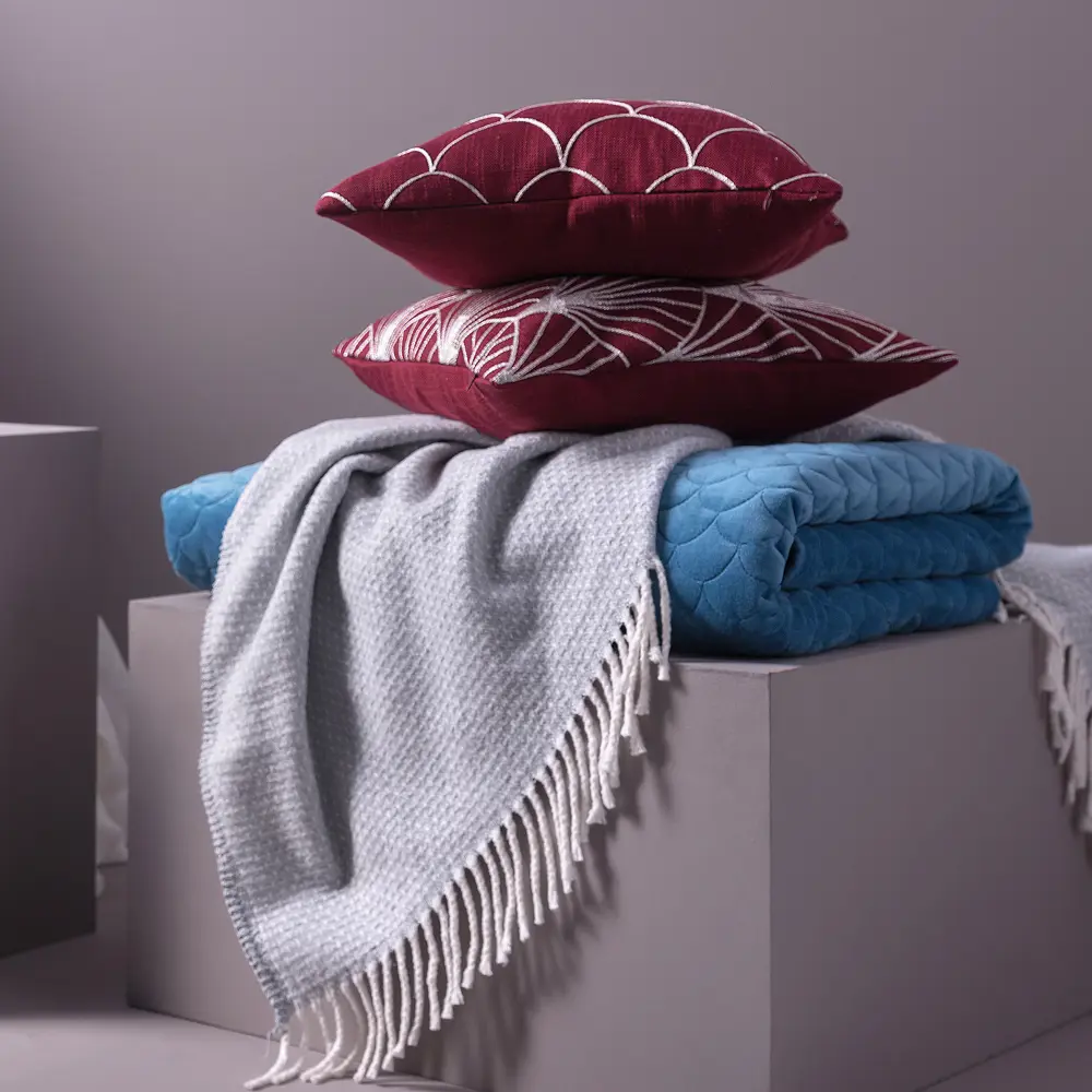 Подушка Great Gatsby Веера 40х40 см цвет красный WESS STLM-2196879 - Вид №5