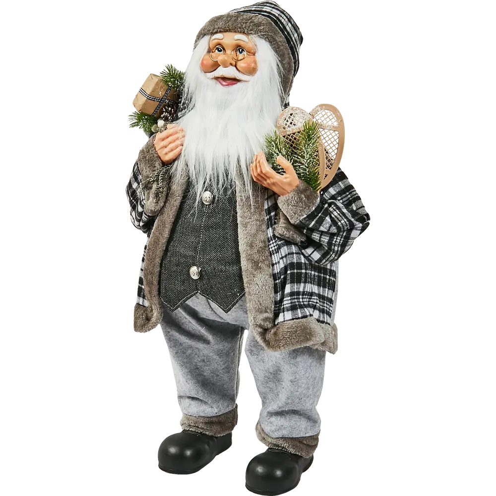 87547276 Фигура декоративная Санта в сером 80см STLM-0951752 Santreyd Christmas - Вид №1
