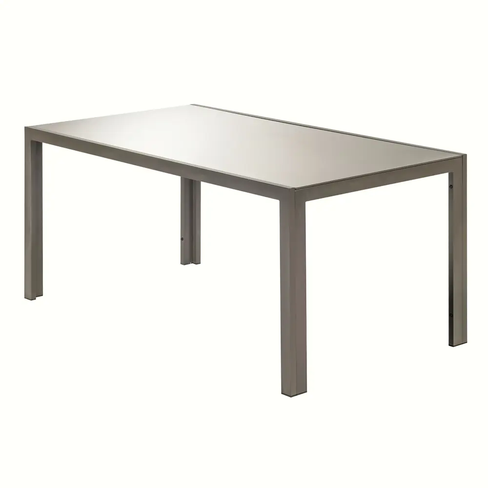 Стол садовый Naterial Lyra Fix 160х90х75 см алюминий/стекло коричневый STLM-2039601 - Вид №1