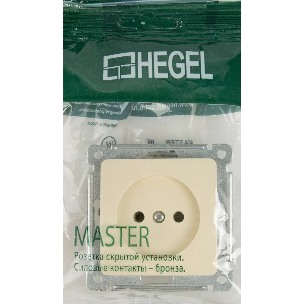 Розетка встраиваемая Hegel Мастер цвет слоновая кость STLM-2082193 - Вид №5