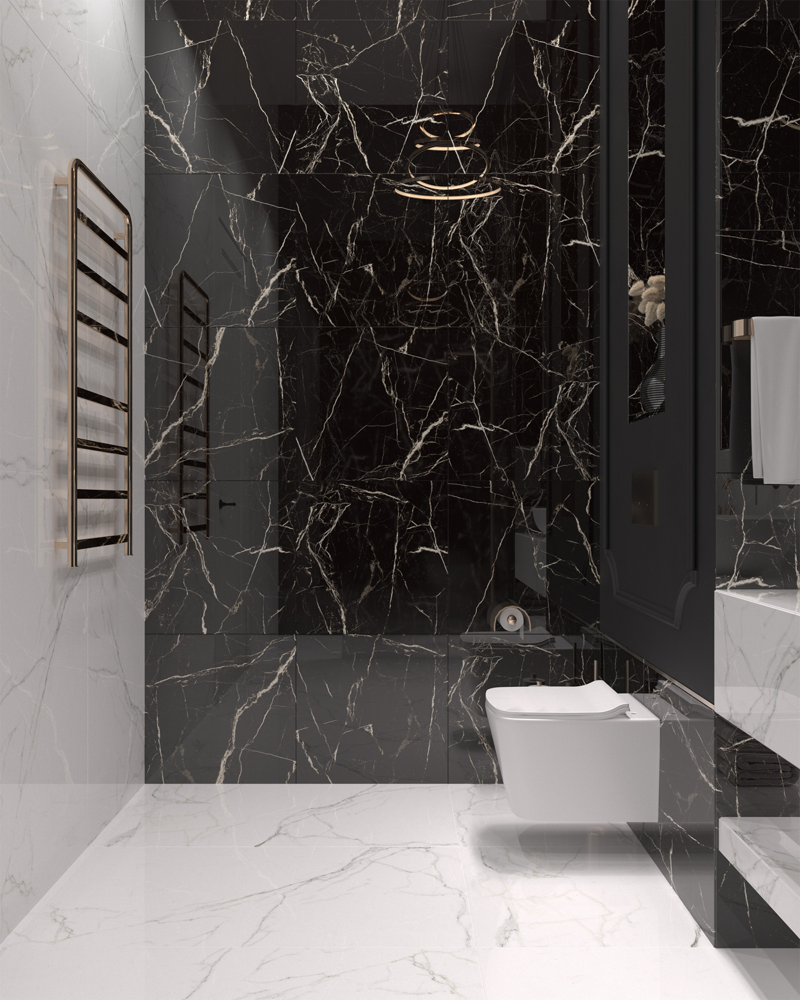 BLACK SPINDER — Элегантность черного мрамора HG2008-A Arcadia Ceramica - Вид №3