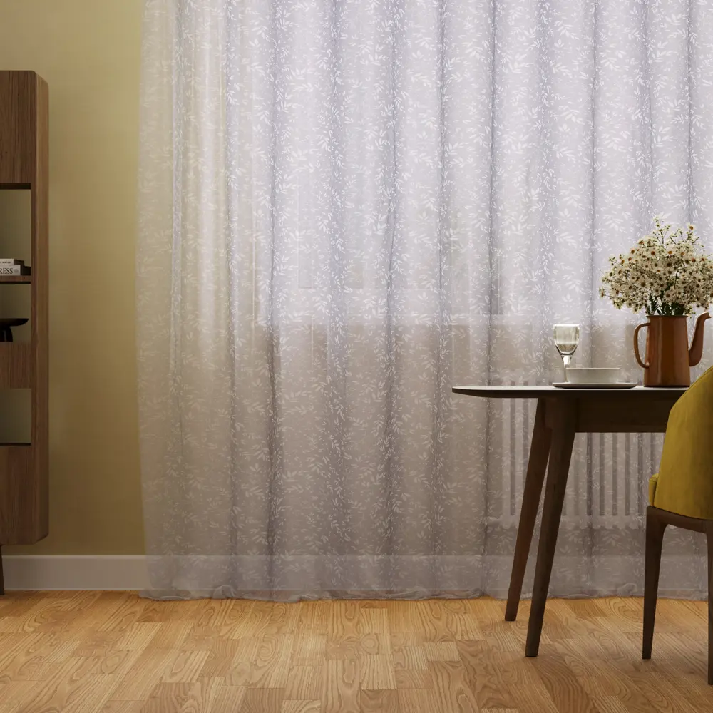 Тюль на ленте Inspire Vens 250x280 см цвет серо-белый 86255221 STLM-2147704 