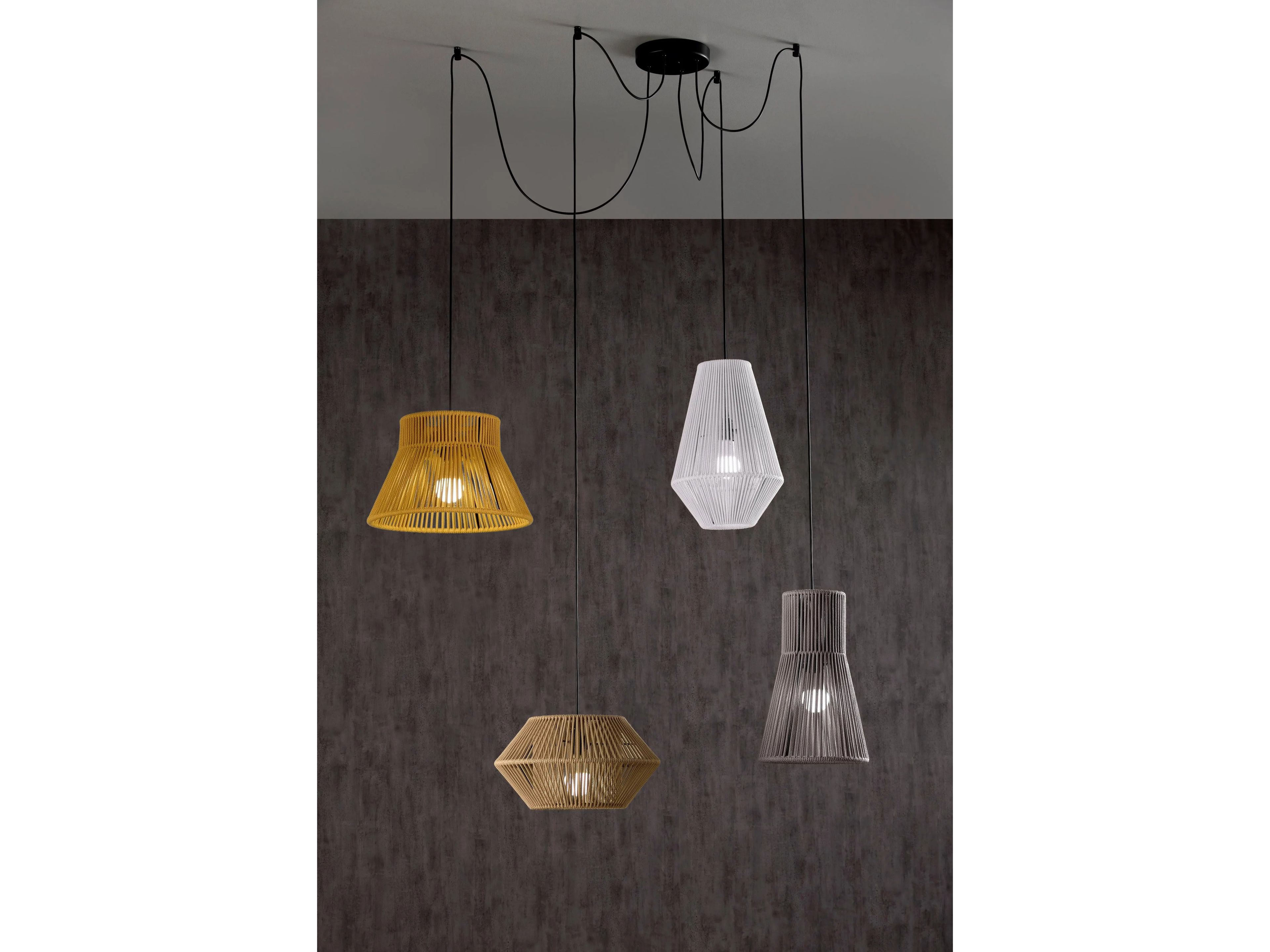 Регулируемая веревка и металлическая светодиодная подвесная лампа Olé Lighting Kit Pop-Up ARCH-00071946 - Вид №5