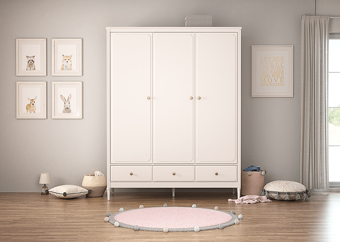 Шкаф распашной белый трехстворчатый Elit ELLIPSE ELLIPSE ELIT 00-3951340 Белый Santreyd  - Вид №4