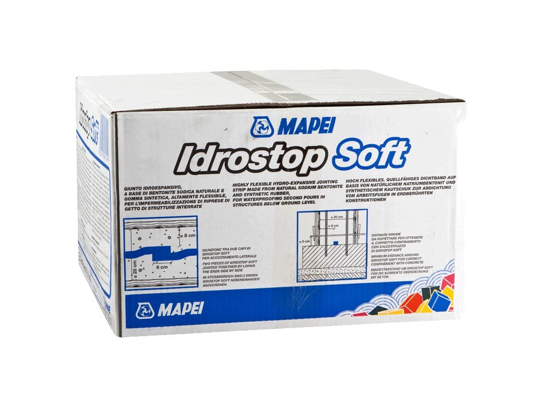 Гибкое гидроэкспансивное бентонитовое соединение для гидроизоляции струйной съемки MAPEI герметизация и гидроизоляция соединений и фитингов ARCH-00089979