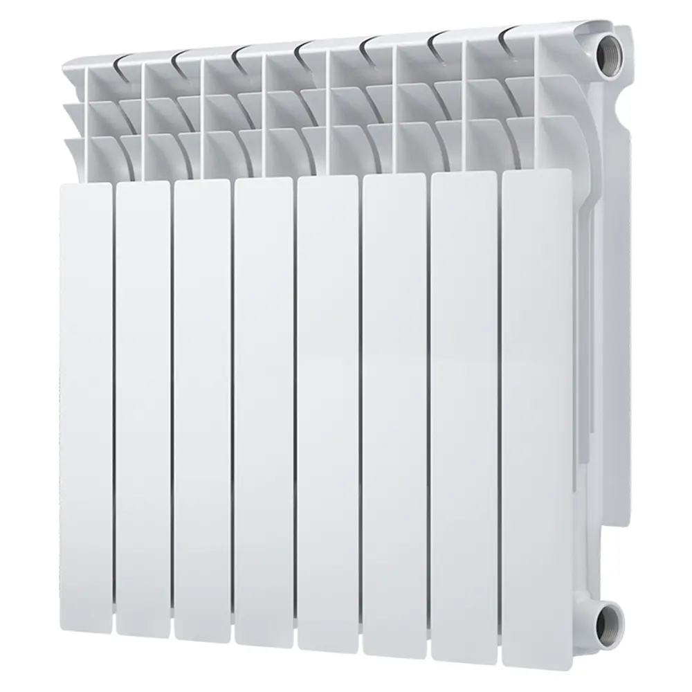 Радиатор секционный Oasis Bimetal 500/80 8 секций боковое подключение биметалл белый STLM-2093128 - Вид №1