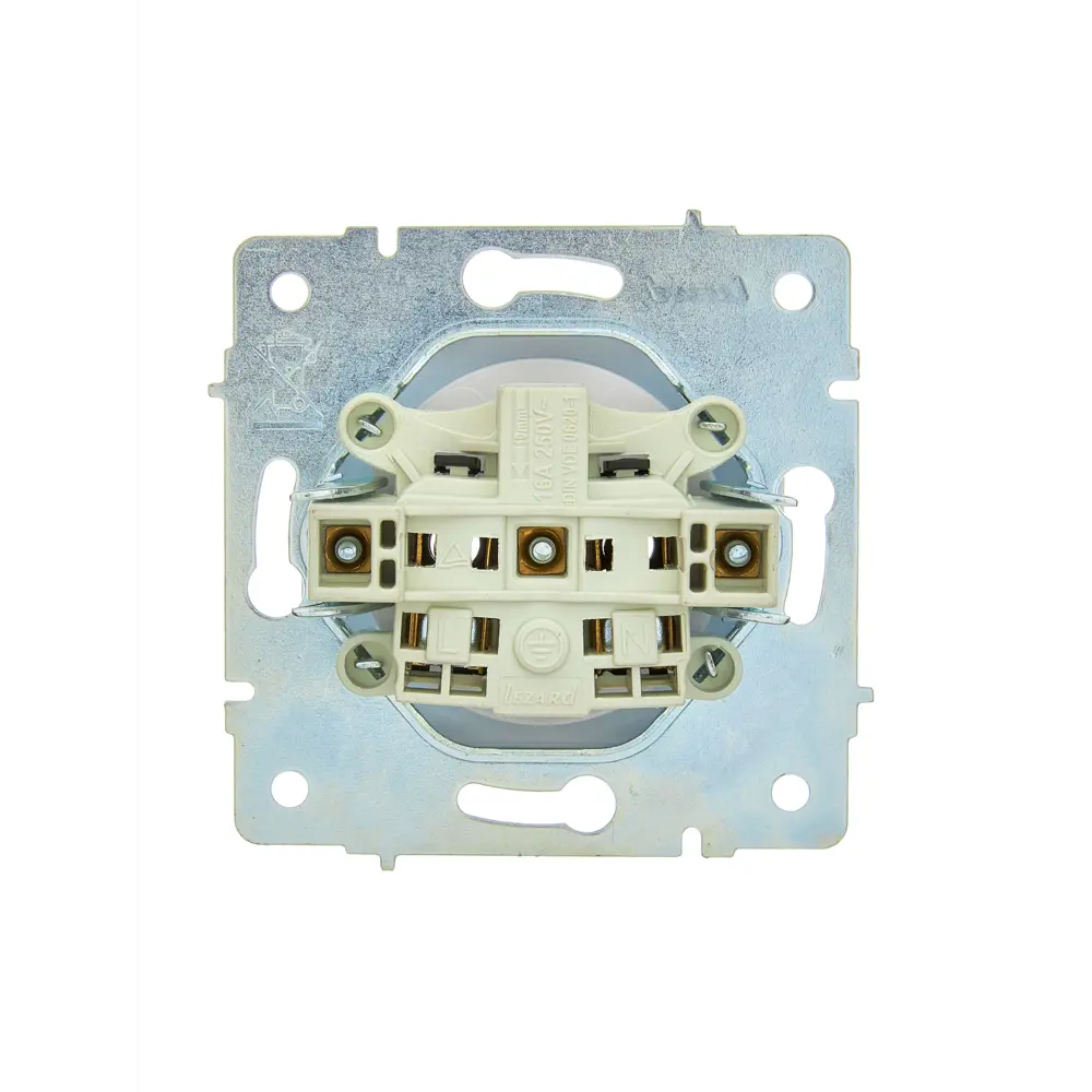 Розетка встраиваемая Lezard Asti без заземления цвет кремовый STLM-2057084 - Вид №2