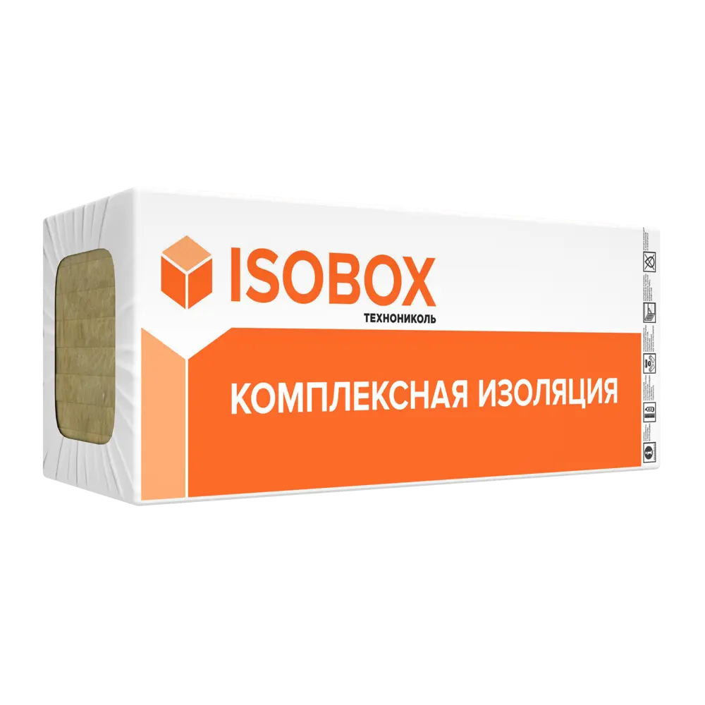 Каменная вата ISOBOX ЭКСТРАЛАЙТ 100 мм, 4,32 м2 ТЕХНОНИКОЛЬ STLM-2053755