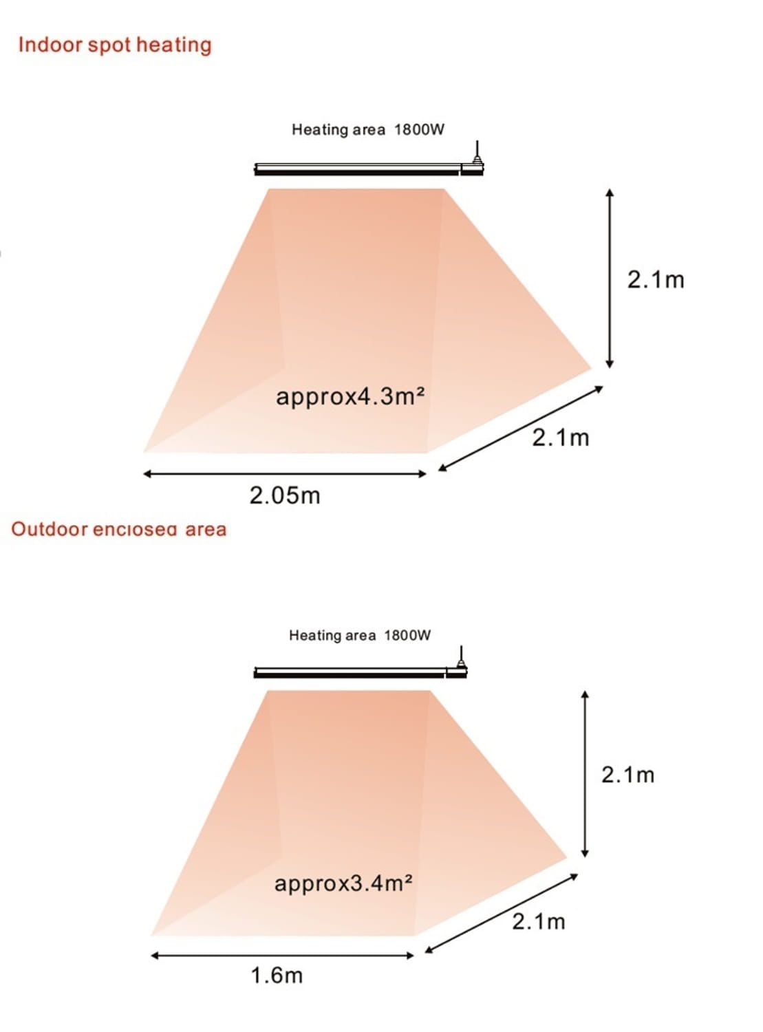 Инфракрасный обогреватель из стеклокерамики и алюминия SINED CALORE 1800 ARCH-00049048 - Вид №6