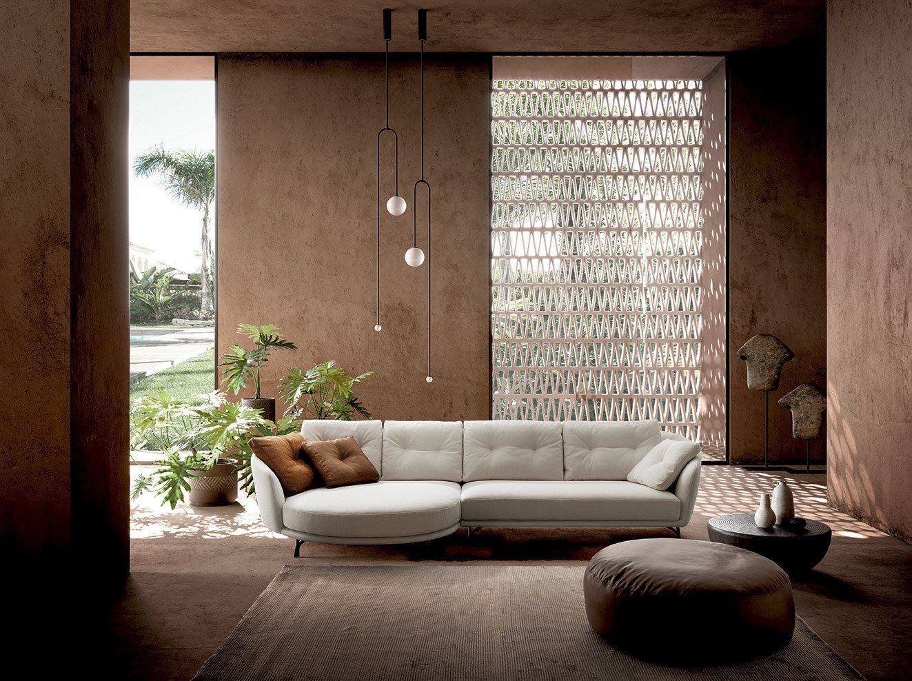 Модульный диван с полуостровом VALENTINI Ethos ARCH-00098306 - Вид №1