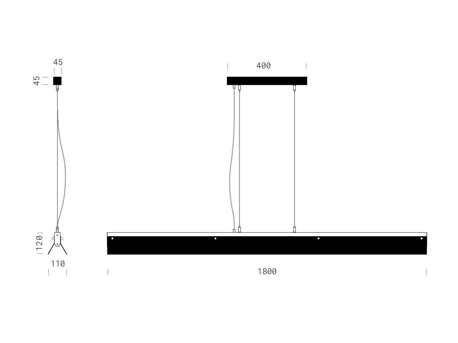 Светодиодный подвесной светильник Renzo Serafini ALE 1800 ARCH-00057588 - Вид №3