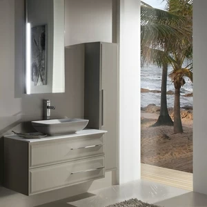 Комплект мебели для ванной с накладной раковиной Armadi Art STELLA 90см