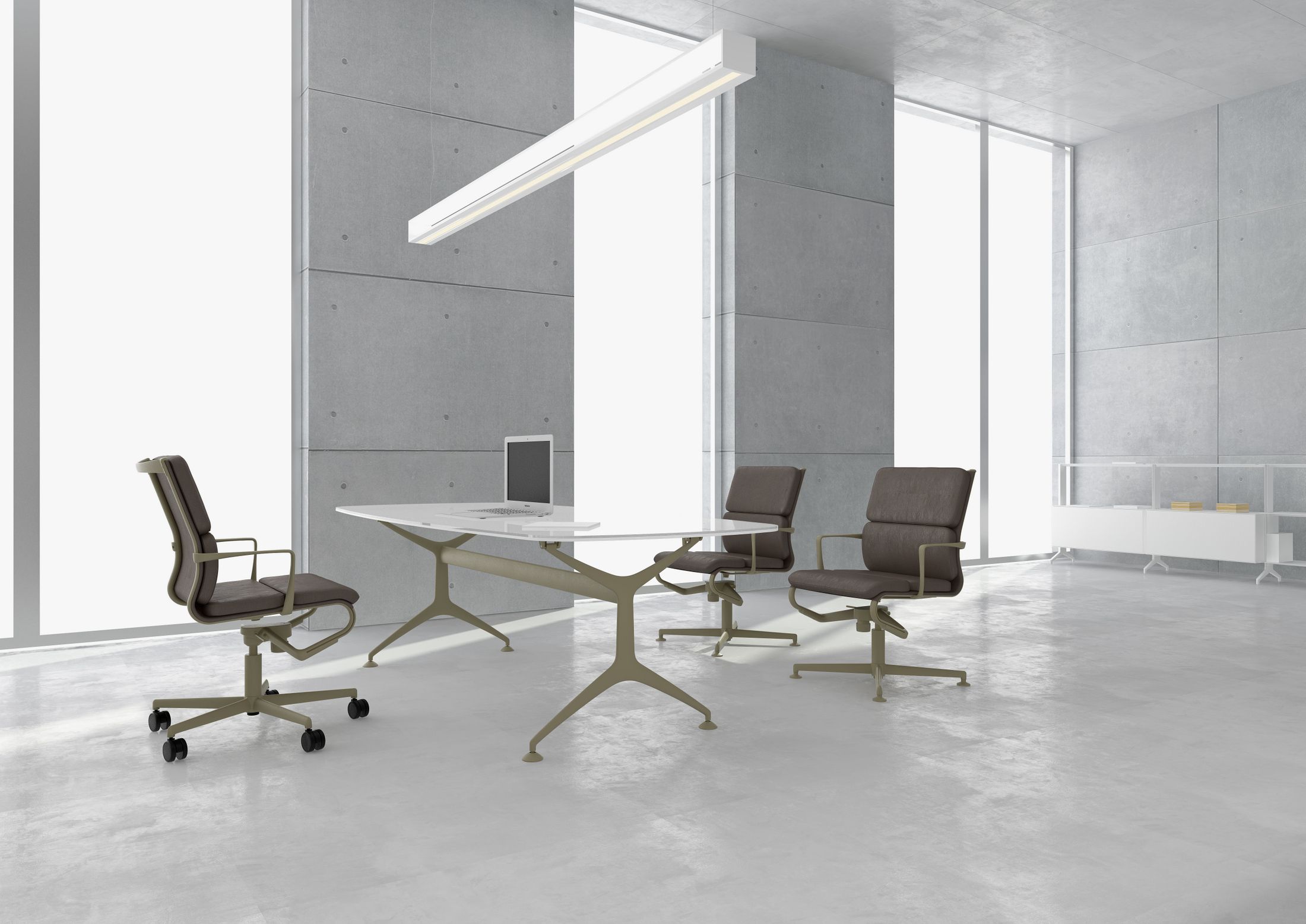 Регулируемое по высоте вращающееся офисное кресло с подлокотниками Alias рамка ARCH-00012195 - Вид №2