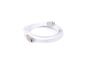 16199540 Кабель HDMI 19M/M ver 2.0, 3M серебряно-белый Flat ACG568F-S-3M AOpen/Qust