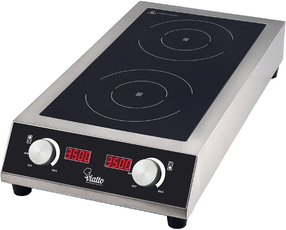9985907 Плита компактная электрическая KADA PE-10 серебристый Viatto STDN-0131722