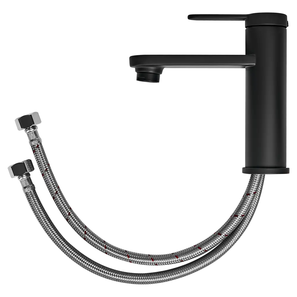Смеситель для раковины KONSENSA Нарни MA3643PC однорычажный цвет черный матовый STLM-2188236 - Вид №3