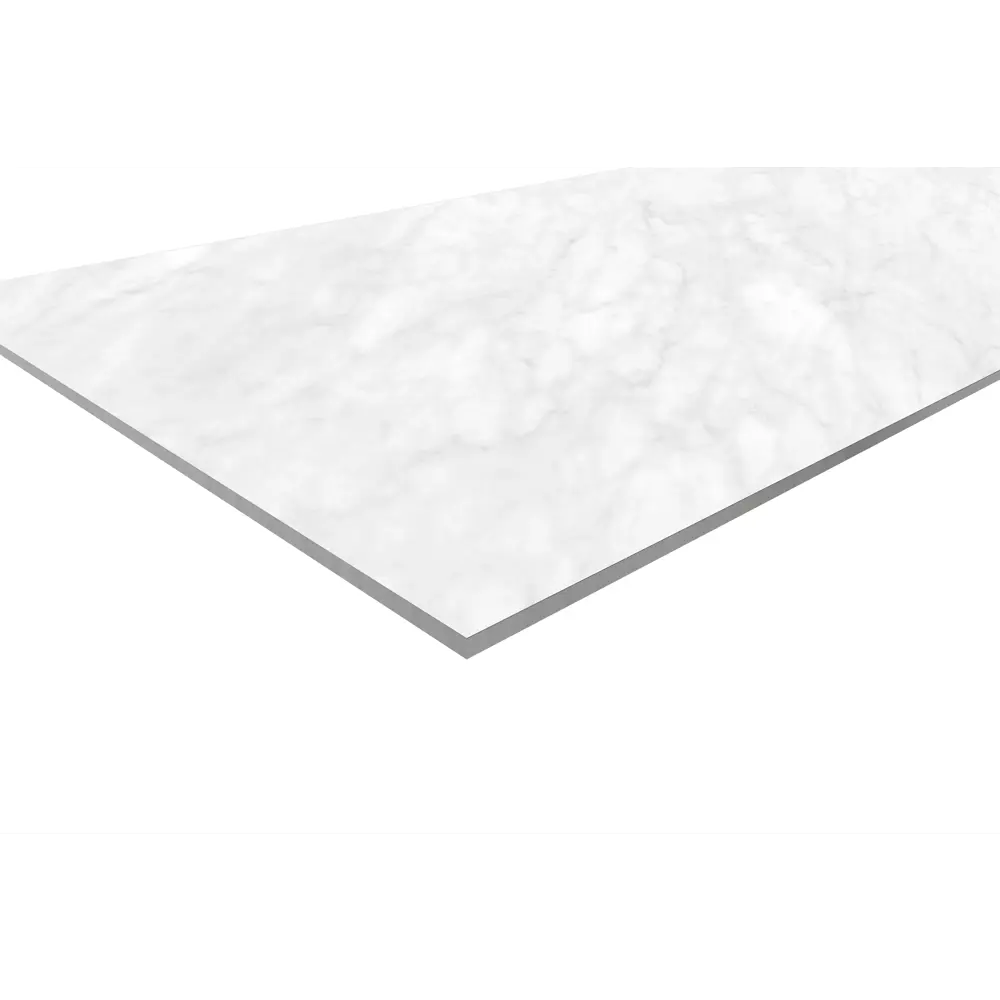 Стеновая панель White Carrara 300x0.4x60 см АКП цвет белый 84548126 STLM-2148263 ALUMOART  - Вид №1