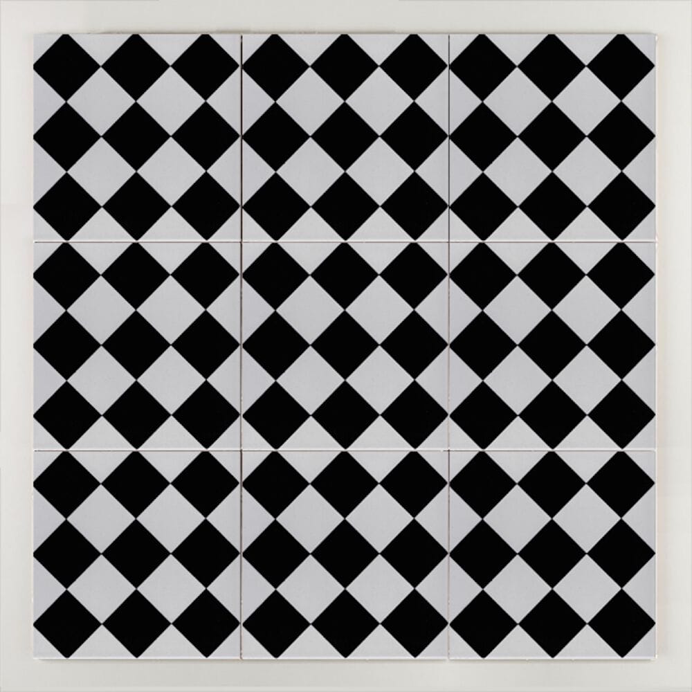 Пол / покрытие ручной работы La Riggiola черный и белый ARCH-00014196