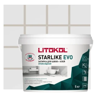 91038531 Затирка Litokol L0485220004 Starlike Evo S.202 Naturale 5.30кг STLM-1398192