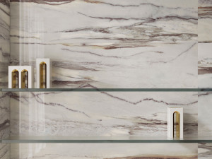 Пол / керамогранит с мраморным эффектом